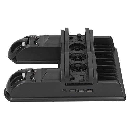 Soporte Vertical para PS4 Slim, Consola de Juegos Ventilador de refrigeración Soporte Controlador Estación de Carga Controlador PS4 Cargador Organizador Enfriador para PS4 Slim Pro Cover