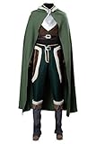 Kejodiy Adult Anime Green Outfit Halloween Cosplay Costume Full Set