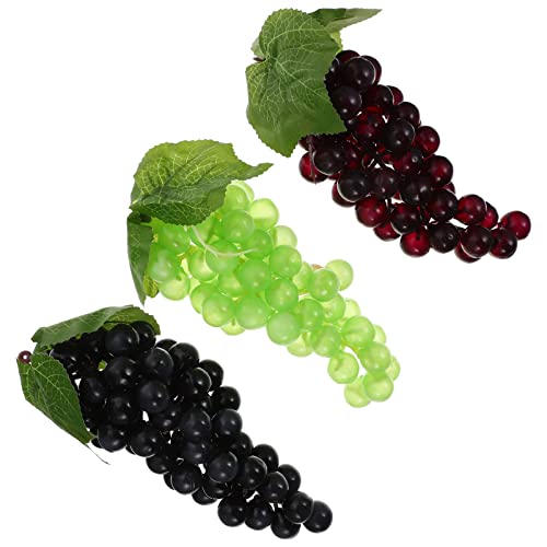 Yardwe Home Decor Home Decor 15 Pcs Artificial Grape Artificial Fruit Model Fake Fruits Props Faux Grapes Clusters Fake Grape Kids Toys Kids Toys #TOP7
