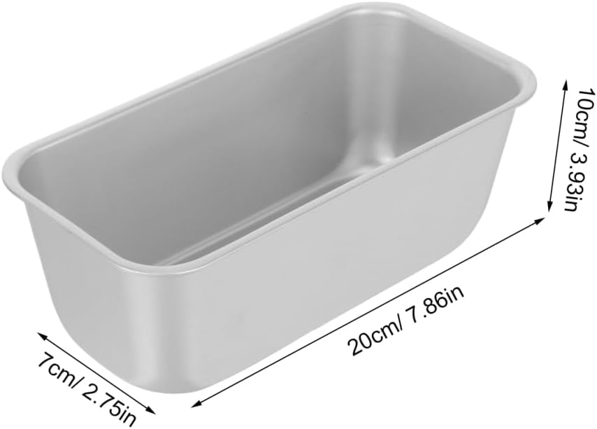 Ipetboom Nonstick Rectangular Baking Tray 7.87X3.93X2.75 Inch Kitchen Baking Mold Bread Loaf Pan Oven Safe 2 Pack for Family Meals Parties and Desserts
