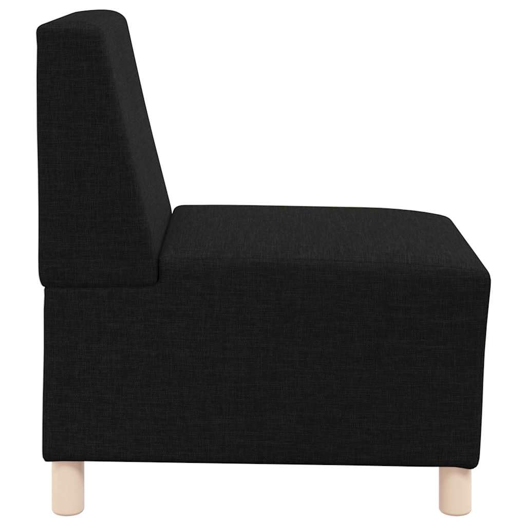 Genérico Sofá Modular sin Reposabrazos Negro 55cm Tela