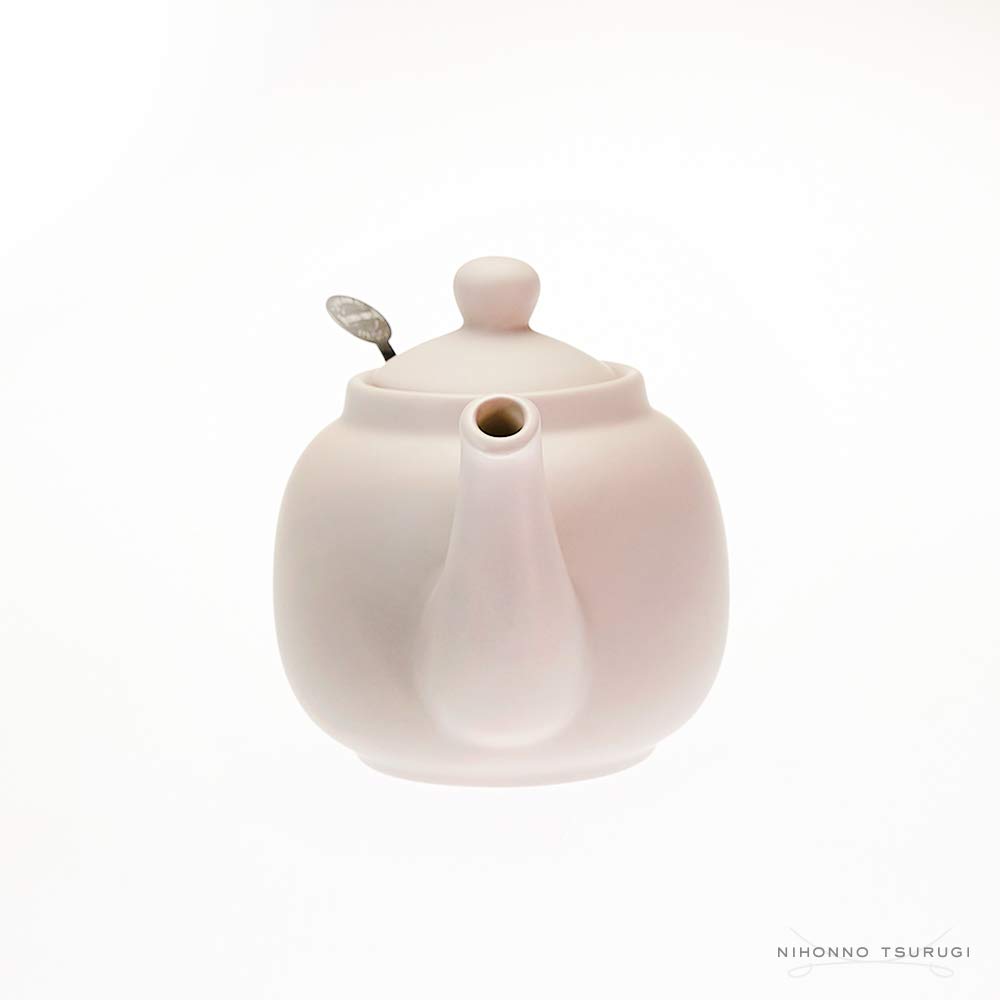 KitchenCraft London Pottery Tetera Pequeña con Colador Incorporado de Cerámica, 600 ml (2 Tazas) - Rosa