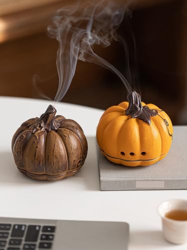 Boîte d'encens d'intérieur citrouille pour accessoires de méditation