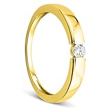 MATERIAL: 9 Karat (375) Gelbgold Gewicht 1.6 Gr Diamanten 0.10 crt Edelsteine