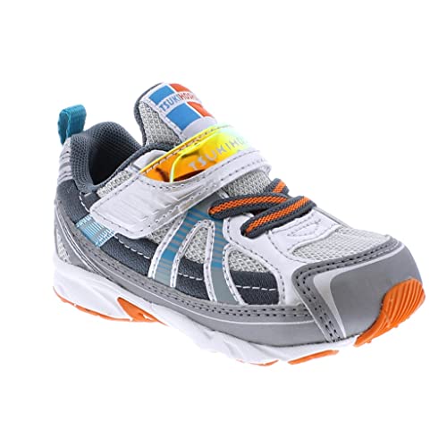 TSUKIHOSHI Storm Kids Shoes - Strap-Closure Machine-Washable Kids and Toddler Shoes with Wide Toe Box & Slip-Resistant, Non-Marking Outsoles, Silver/Gray - 1 Little Kid (4-8 Years)4