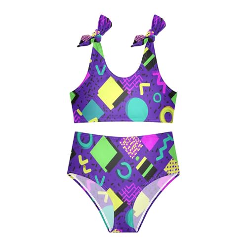 Image of Boccsty Cute Crab Red Blue Girls Swimsuits Kids Bikini Sets 2 Pcs Bathing Suit for 3T