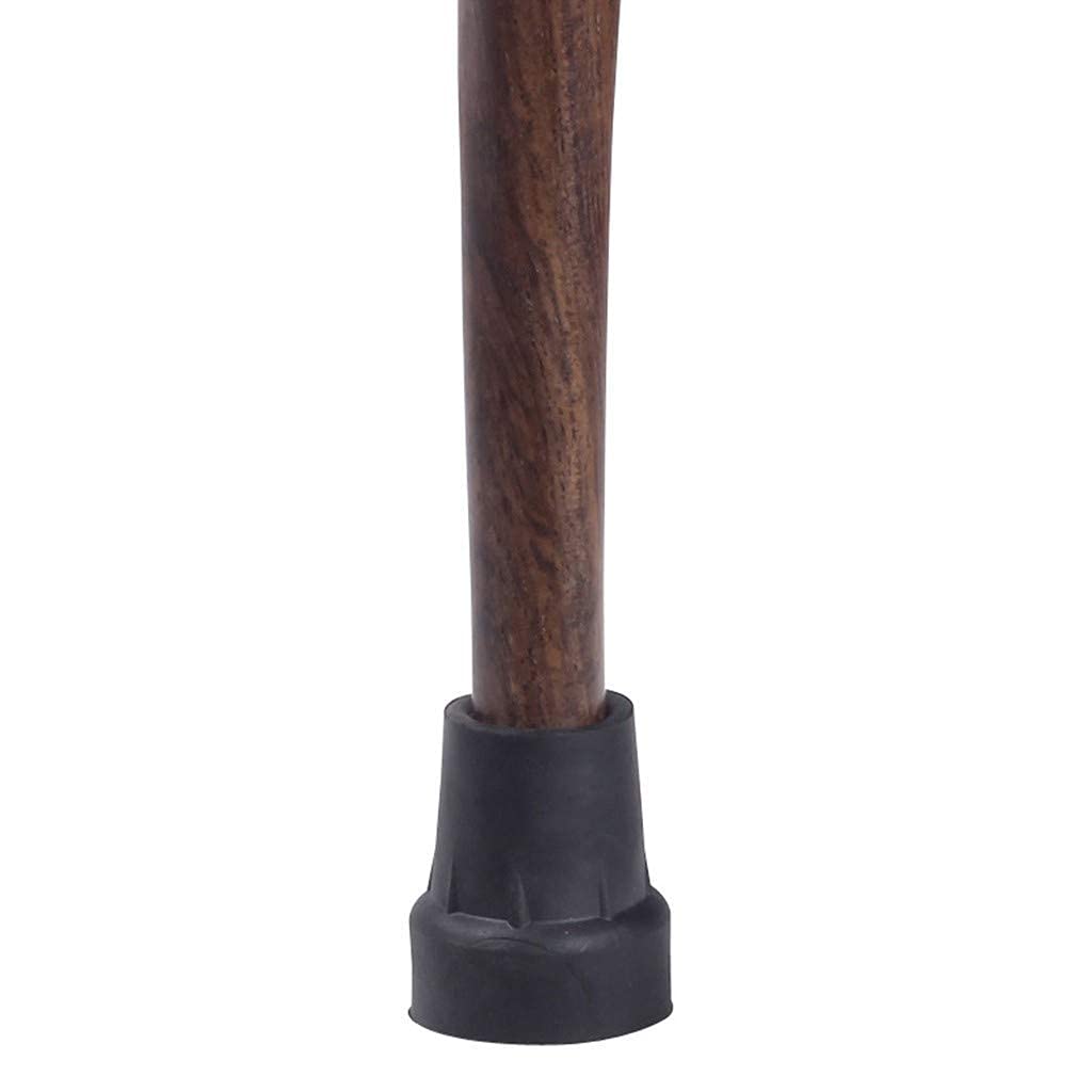 Muleta de bastón de madera maciza para tallar raíces de palo de rosa negro, material completo, de caoba, bastón de ébano africano, muletas para tallar raíces de árbol de ébano adecuado para ancianos