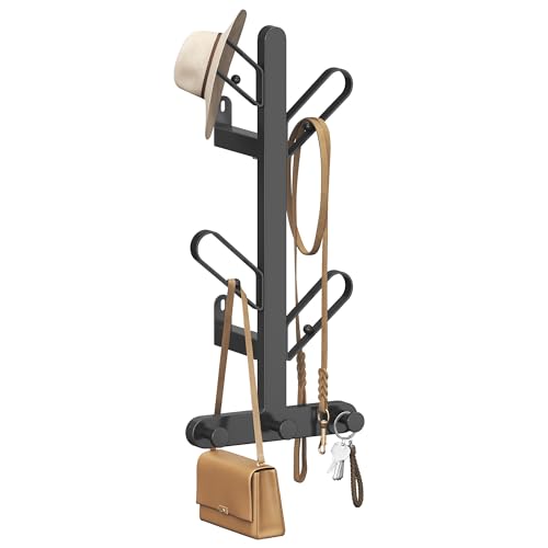 SONGMICS HOME Perchero de Pared, Colgador de Pared en Forma de Rama, con 7 Ganchos,...