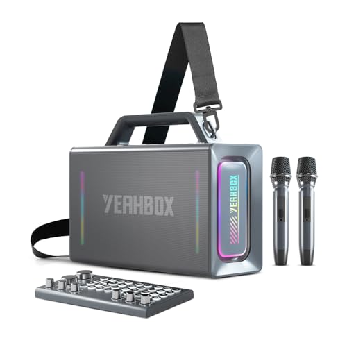 Thunder 500 Party Speaker with Microphones & LED Lights