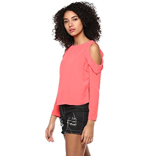 Image of Harpa Women's Regular Fit Crepe Boat Neck Top