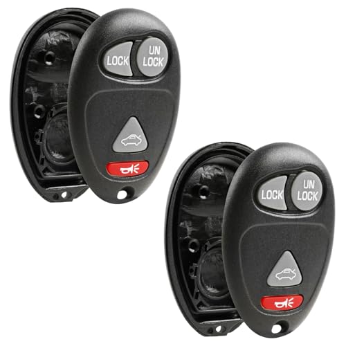Coques pour clé à distance Buick et Pontiac pour remplacer votre boîtier usé de 2001 à 2005