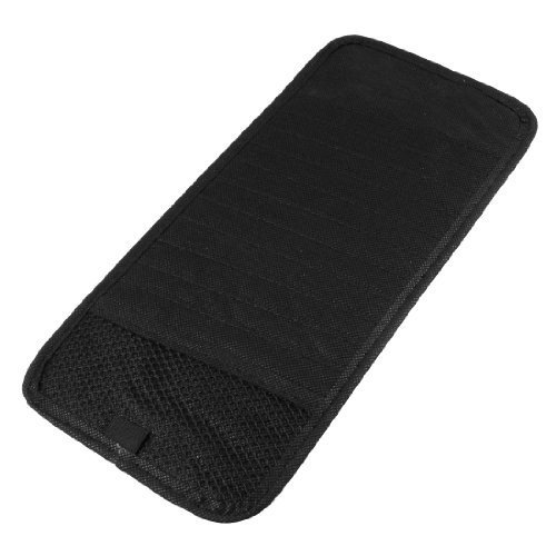 Water & Wood Black 12 Pieces Disk Cards Holder DVD CD Visor Pouch for Car Auto