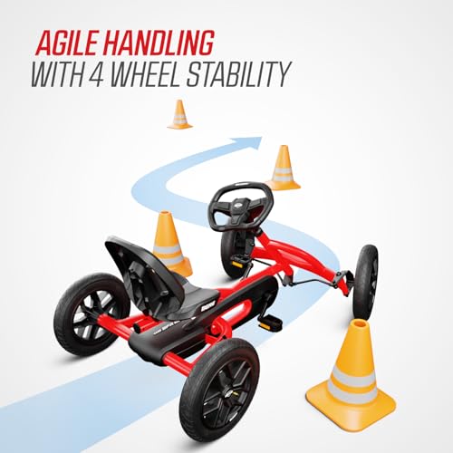 Berg Buddy Redster 24.20.55.00 Pedal Go-Kart Kart Children's Pedal Vehicle with High Safety Standard