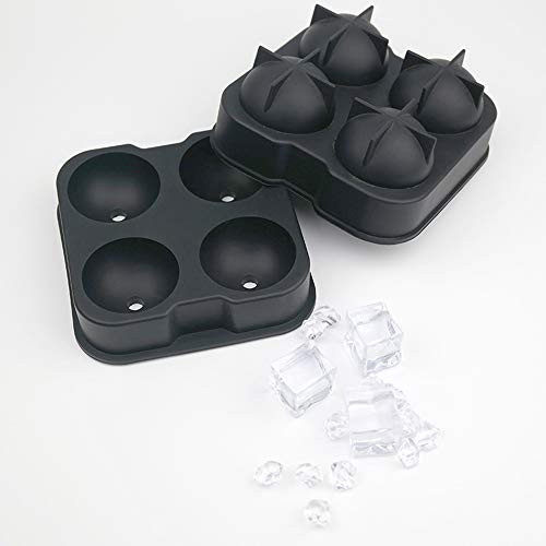 FairytaleMM Siliconen Water Letter Zwart Cake Mold Ice Mold 4 Gat IJshockey Ronde IJs Grid Mold Zwarte Bar Sferische DIY… - Image 7