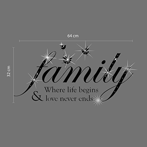 Walplus Wall Sticker, Black, 33 x 23 cm - Image 3