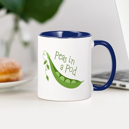 Taza de cerámica 11 oz CafePress Peas In A Pod miniatura 4