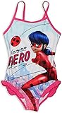 85% polyester, 15% elastane. Miraculous Ladybug Girls Swimsuit Bath Suit Hero - 3-4 Years - Pink