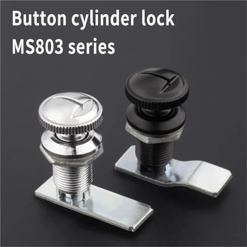 Verrouillage MS803 petit bouton cylindrique pour coffret électrique atelier - 4