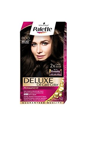 Permanentní barva na vlasy Palette Deluxe - Shade: 3-0 (800) Dark Brown