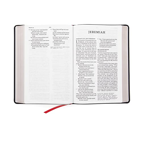 Nasb Super Giant Print Reference Bible, Black Genuine Leather, Red Letter, Presentation Page, Cross-References, Full-Color Maps, Easy-To-Read Bible Karmina Type #TOP2