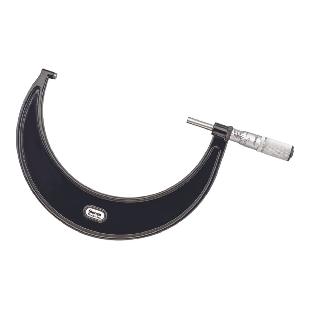 Starrett Outside Micrometer with One-Piece Spindle, Satin Chrome Finish and Advanced Sleeve Design - Quick and Easy Adjustment, 5-6" Range, .0001"