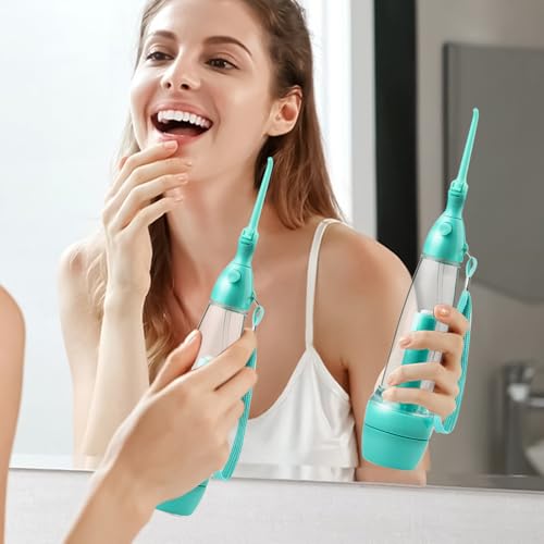 Zahnduschen, kabellose Munddusche | Manuelle Zahnreinigung für Kinder und Erwachsene ab 5 Jahren für Zahnfleisch und den täglichen Gebrauch für Zuhause, Bad, Reisen und Anfänger – Bild 4