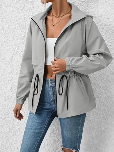 Veste imperméable légère femme compacte avec grande poche - 5