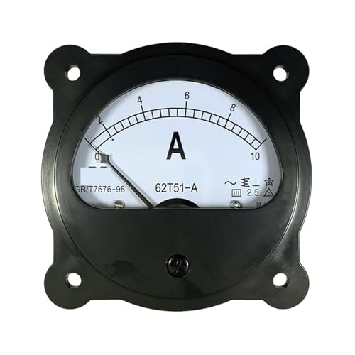 Ampèremètre à pointeur 62t51 noir AC 200A pour surveiller l'intensité d'une machine