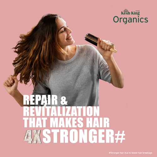 KESH KING Organics Fermented rice water shampoo for dry and frizzy hair | Nourishes hair | 300ml