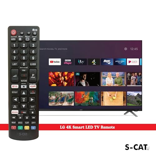 Image of S-CAT Compatible with Lg Smart Tv Remote Control AKB75095303 Universal Suitable for LED OLED LCD UHD Plasma Android Television (in case of Any Issues, Contact Customer Care)