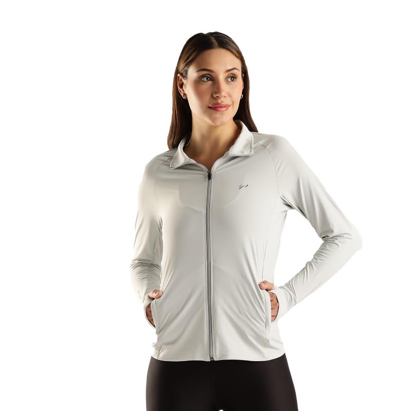 Image of Womens Sunscreen Jacket ICE Pro - UPF 50+ Cooling Jacket for Men & Women|Cool Rush Pro Tech,UV Protection,Breathable,Sweat-Wicking, Anti-Microbial, Lightweight Sun Hoodie for Outdoor Sports & Travel