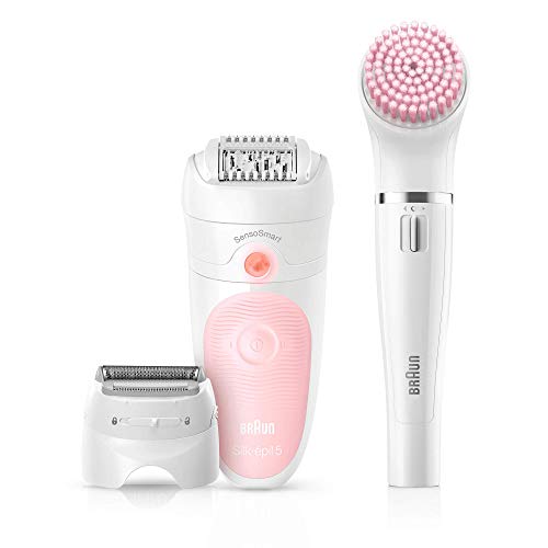 Braun Silk-épil Beauty Set 5 Starter Wet&Dry 5-885 - Depiladora Mujer 4 en 1 Inalámbrica