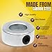 (4-Pack) 5/8” Bore Solid Steel Shaft Collars with Zinc Plated Coating - Durable Shaft Collars Suitable for Machinery and Industrial Use