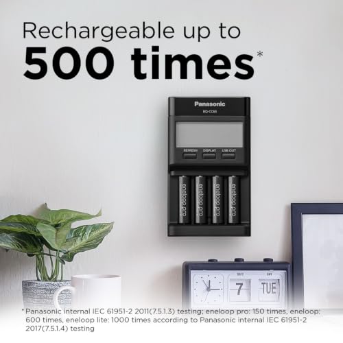 eneloop pro - Batterie Ricaricabili AA (Confezione da 4) - 2500 mAh NiMH - 8