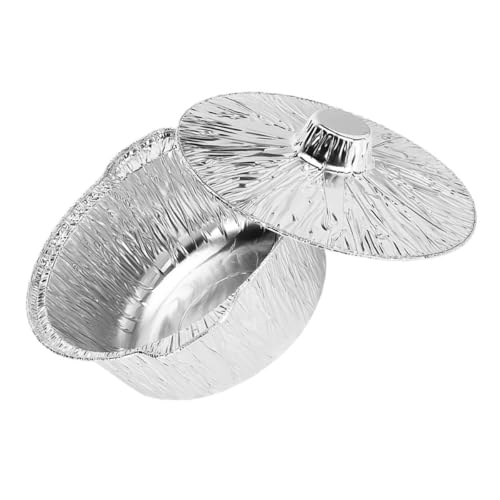 HANABASS Olla Portátil de Papel de Aluminio para Cocinar Camping 3600 Ml Diseño Grueso y Estructura Práctica para Uso en Cocina y Hornear al Aire Libre
