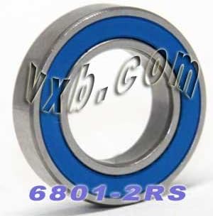 6801-2RS Bearing 12x21 Sealed 12x21x5 Ball Bearings