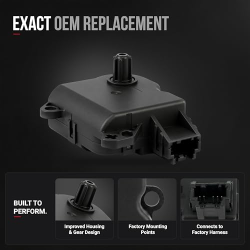 Image of HVAC Air Blend Door Actuator - Replaces YH-1779, AA5Z-19E616-C, 604-234 - Compatible with Ford & Lincoln Vehicles - Explorer 2011-2017, Flex 2011-2016, Taurus 2008-2017, MKS and MKT 2011-2015