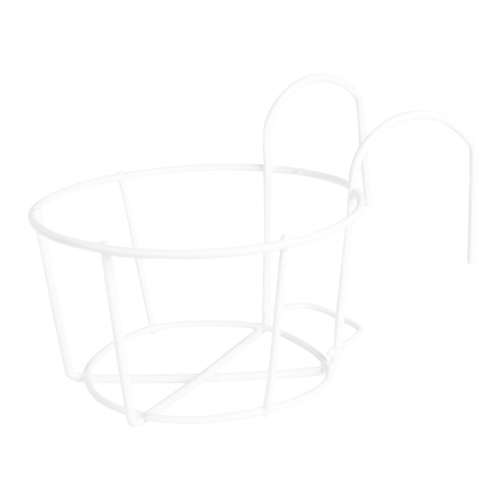 Genérico Soporte para plantasSoporte para Plantas Valla Colgante Jardinera de Hierro Jardinera de Metal sobre riel Soporte para macetas Colgador para Plantas de Interior Maceta de Techo Balcón Montaj