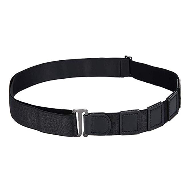 MONK FORESTUltimate Unisex Nylon Elastic Shirt Tucker โ Stay Sharp with our Tucker Belt for Men and Women! Adjustable from 28 to 46 inches (Black)