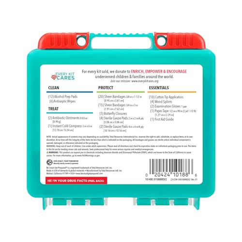 Be Smart Get Prepared 85 Piece First Aid Kit: Clean, Treat, Protect Minor Cuts, Scrapes. Home, Office, Car, School, Business, Travel, Emergency, Survival, Hunting, Outdoor, Camping & Sports, FSA HSA - Image 4
