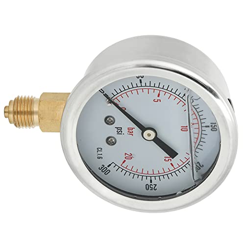 TS PGG604 20bar 1 4BSP Y60 Radial Oil Filled Pressure Manometer for Machinery
