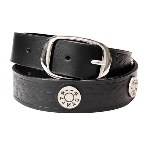 Image of Milwaukee Leather Men's Interchangeable Buckle Leather Belts | 1.5 inch Wide; Emblem Designed; Biker Culture Style; Everyday Wear; Premium Leather