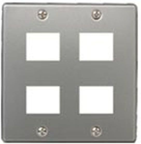 Panasonic New Metal Outlet Plate for 4 Units WTL6204