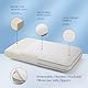 Autsel Gel Memory Foam Kissen, Ergonomisches Kopfkissen mit abnehmbarem und Bezug, Orthopädisches Kissen für Seitenschläfer, Kopfkissen Nackenschmerzen,70 * 40 * 13cm