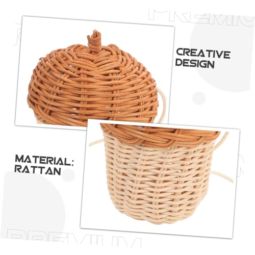 Panier en rotin tissé main en forme de pomme de pin pour enfant - 4