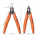 KATA Micro Wire Cutters Pliers: Precision Flush Cutter Tool for Jewelry Making, Hobby Models, Gundam, Electronics - 2-Pack Small Zip Tie Cutter Nippers - Mini Side Cutting Snips with Ergonomic Handle