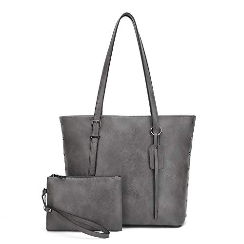 Image of KL928 Handbag for Women Tote Bag PU Leather Large Shoulder Bag Top Handle Satchel Purses 2Pcs Set