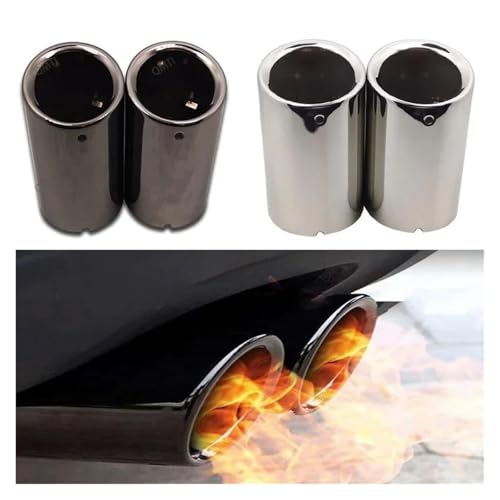 Embout pot d'échappement noir pour Golf 6 7 Passat Tiguan E90 Lavida