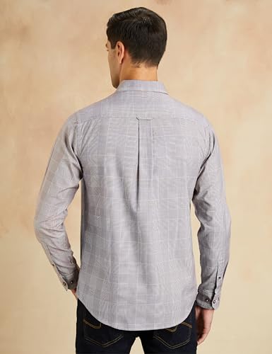 Symbol Premium Men's Stylish Checkered Casual Shirt - Regular Fit | Full Sleeve | Pure Cotton | Smart Casual Wear (Available in Plus Sizes)