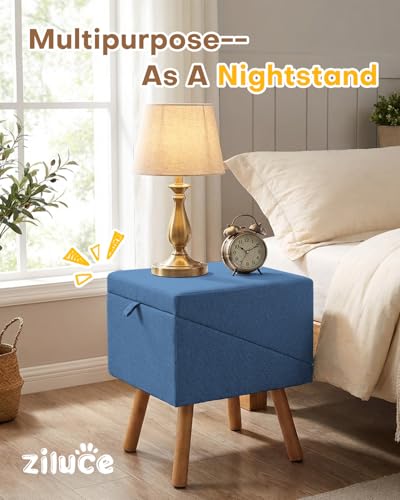 Image of Dog Ramp for Bed & Couch, Dog Stairs 21.06 inches High for Large /Medium /Small Doggie, Foldable 2 in 1 Wooden Pet Steps for Puppy Older and Injured Dogs, Split Ottoman Design, No-Slip Surface